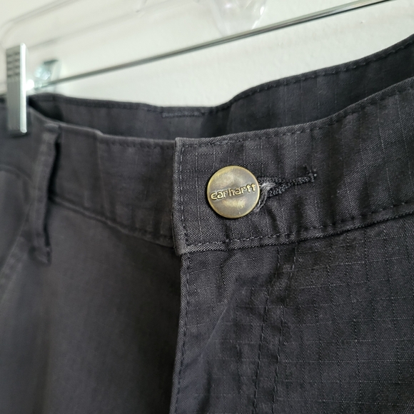 Carthartt Dark Grey Relaxed Fit Mens Casual Work Pocket Pants size 30 - Picture 3 of 12